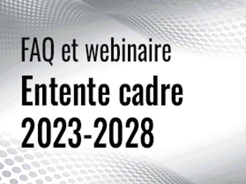 Nouvelles Entente Cadre
